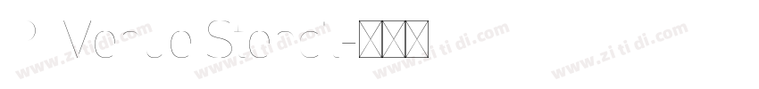 PFVenue Stencil字体转换